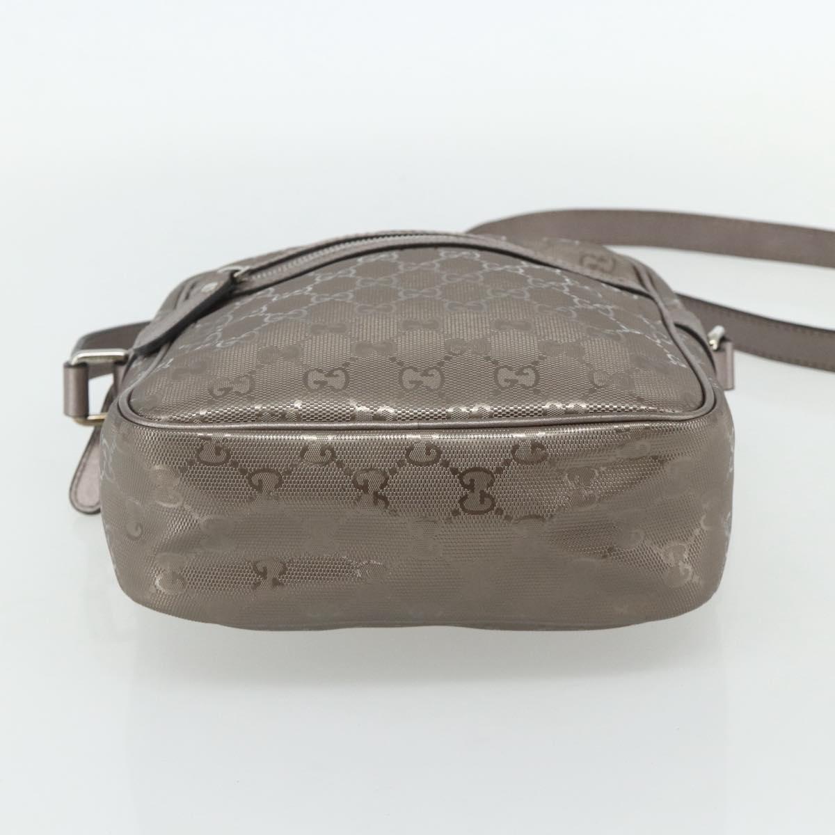 GUCCI GG Implementation Shoulder Bag PVC Pink Silver 233268 Auth BA12559A