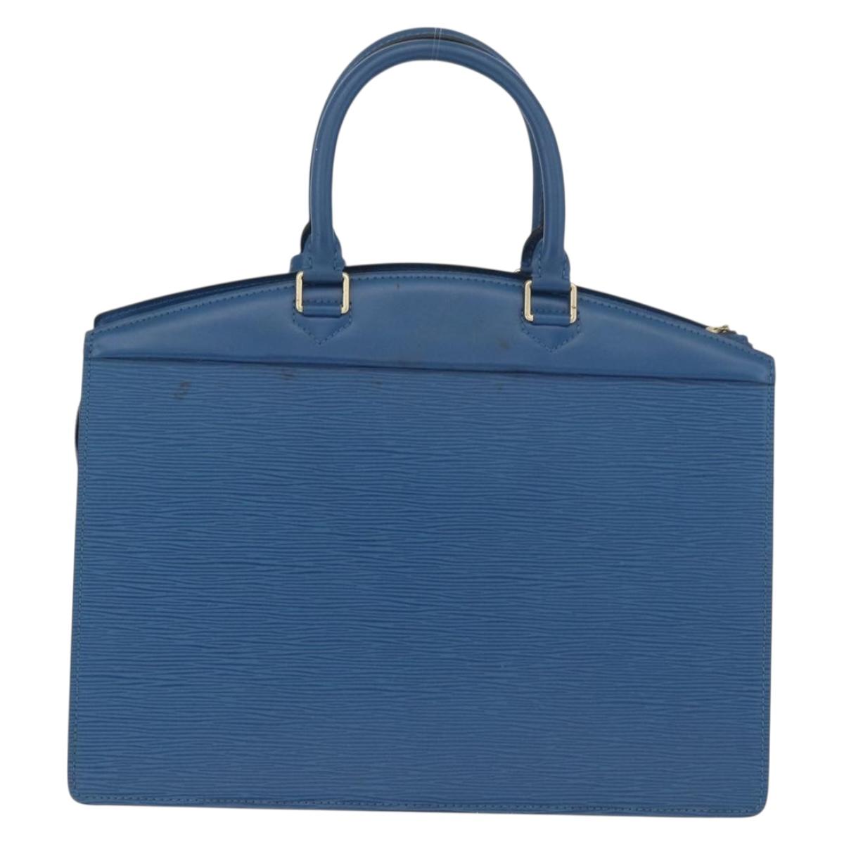 LOUIS VUITTON Epi Riviera Hand Bag Blue M48185 LV Auth BA12568