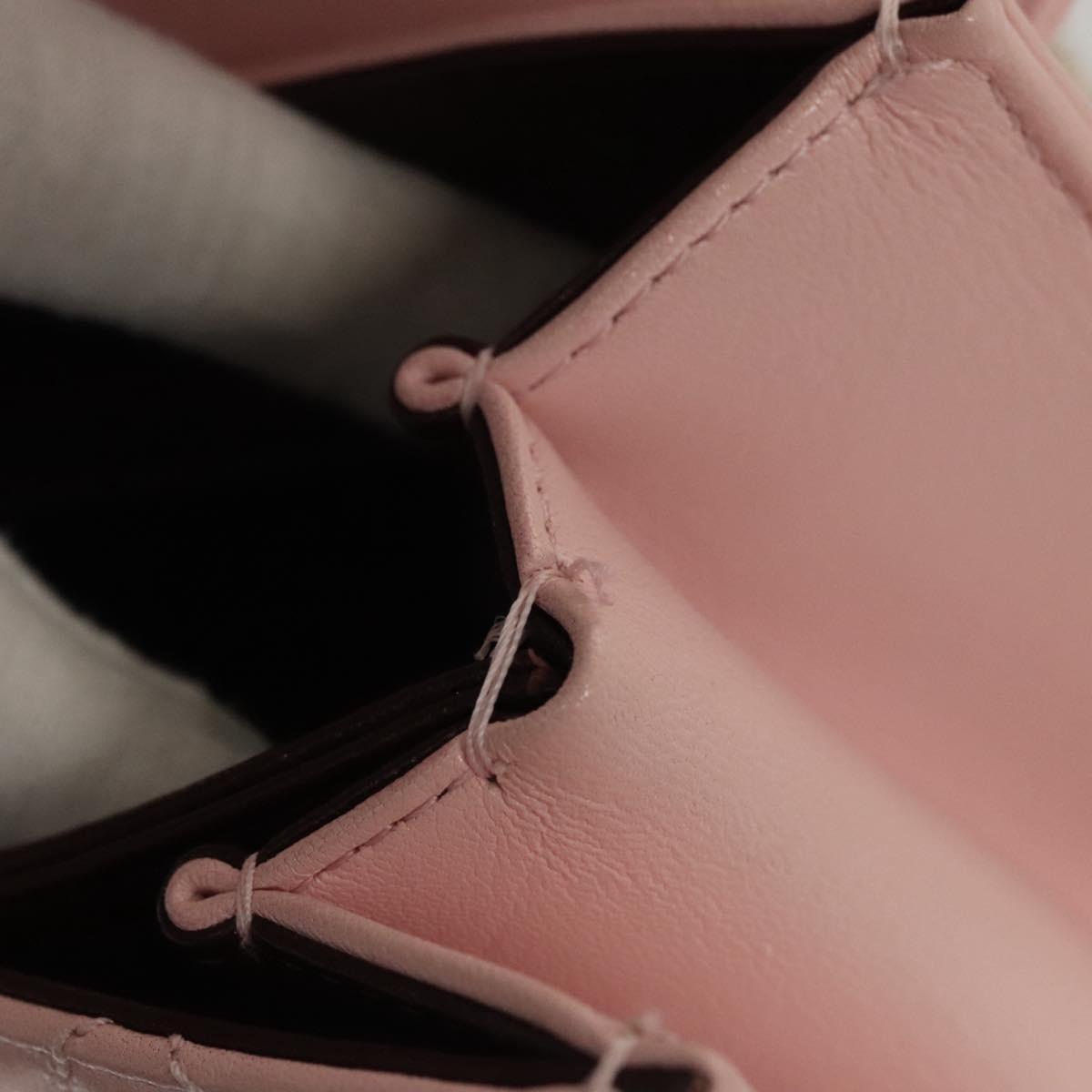 CHANEL Matelasse25 Single Flap Chain Shoulder Bag Lamb Skin Pink CC Auth BA1256AM