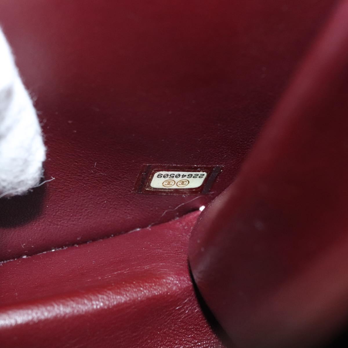 CHANEL Matelasse25 Single Flap Chain Shoulder Bag Lamb Skin Pink CC Auth BA1256AM