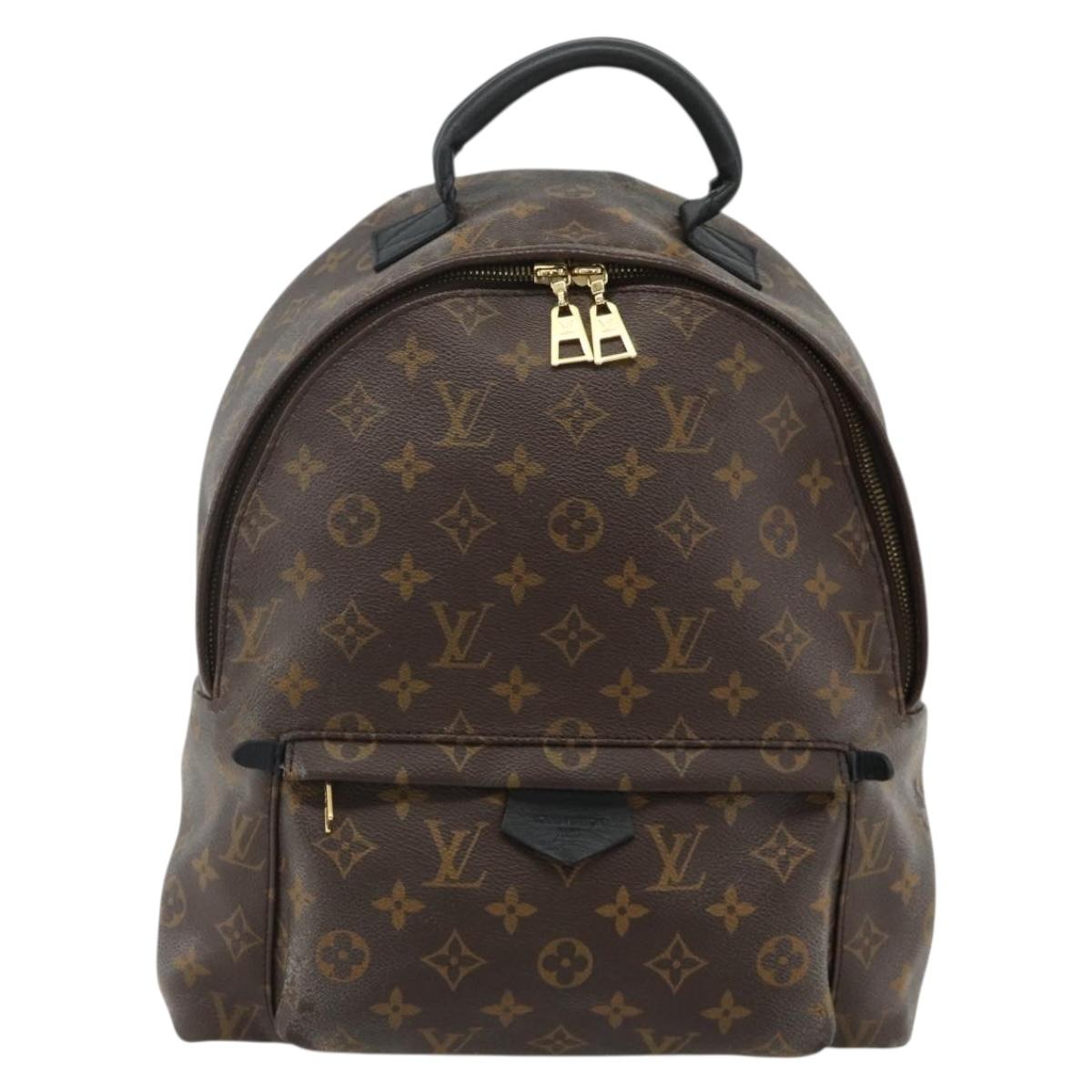 LOUIS VUITTON Monogram Palm Springs MM Backpack M44874 LV Auth BA12578