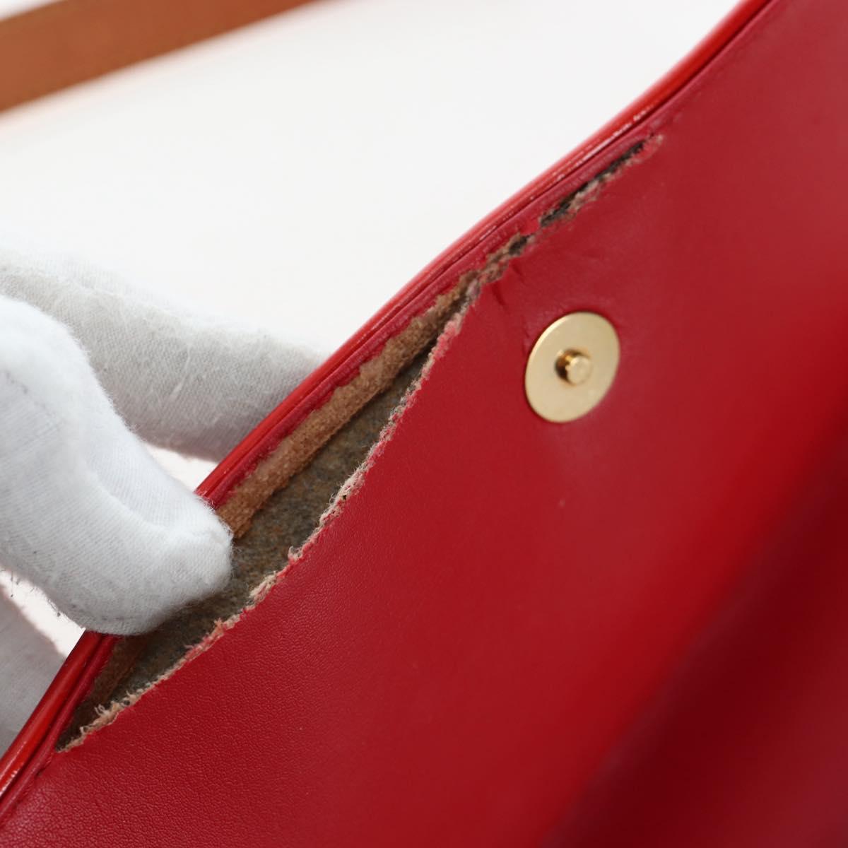 LOUIS VUITTON Monogram Vernis Thompson Street Bag Red Rouge M91094 Auth BA12592
