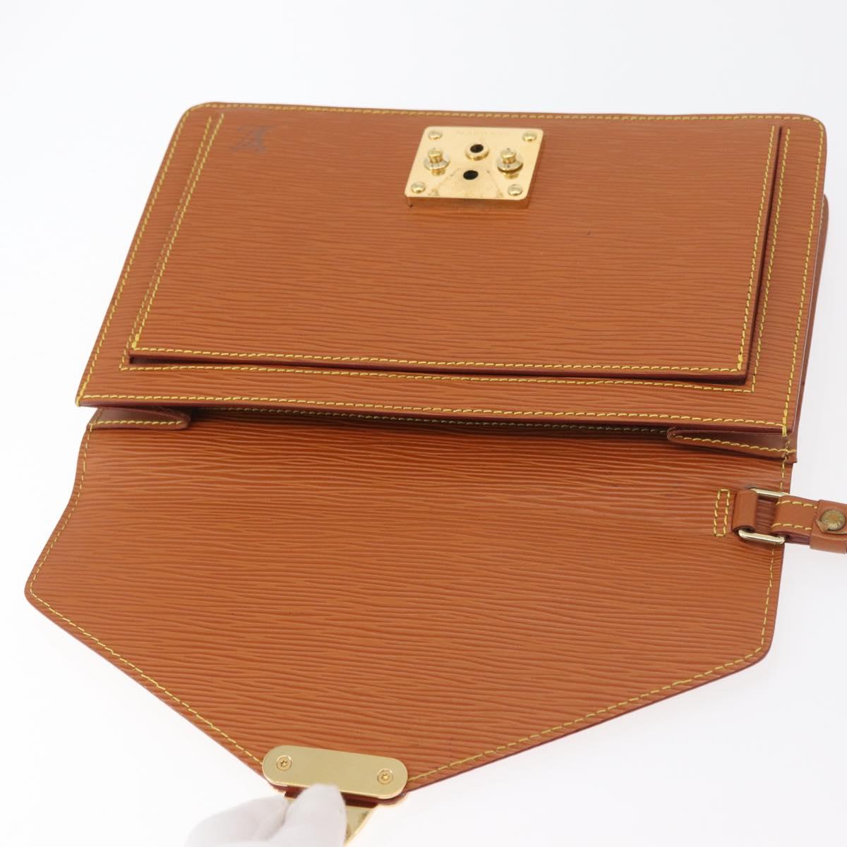 LOUIS VUITTON Epi Serie Dragonne Hand Bag Zipangu Gold M52618 LV Auth BA12593