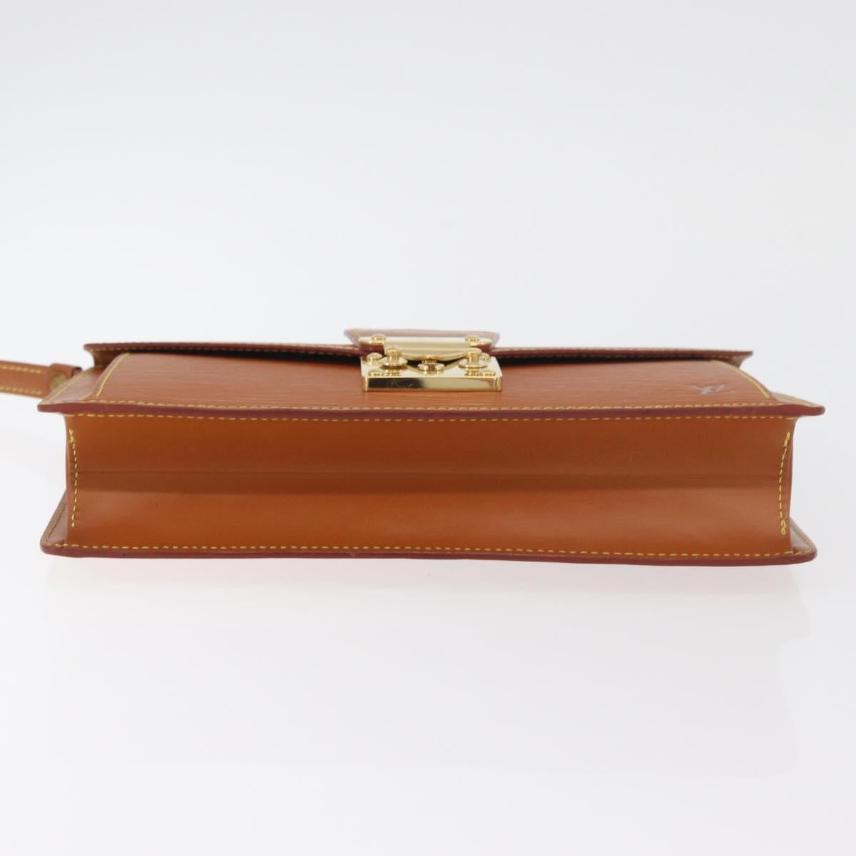 LOUIS VUITTON Epi Serie Dragonne Hand Bag Zipangu Gold M52618 LV Auth BA12593