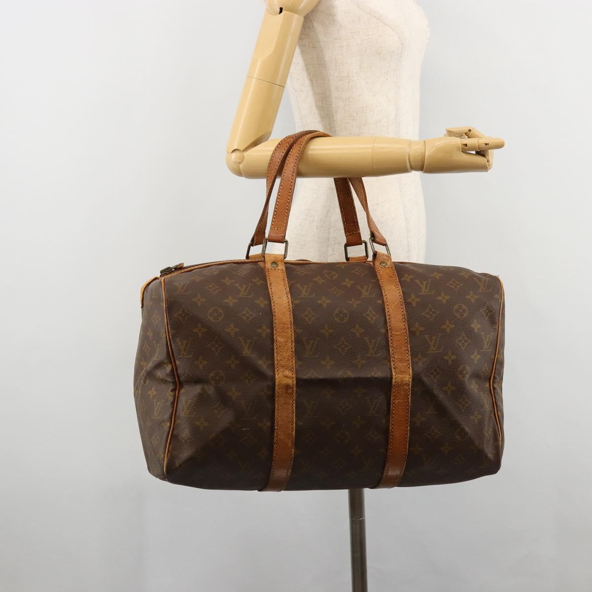 LOUIS VUITTON Monogram Sac Souple 45 Boston Bag M41624 LV Auth BA12596