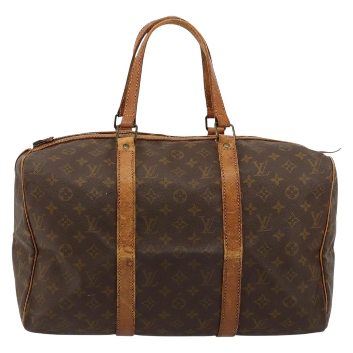 LOUIS VUITTON Monogram Sac Souple 45 Boston Bag M41624 LV Auth BA12596