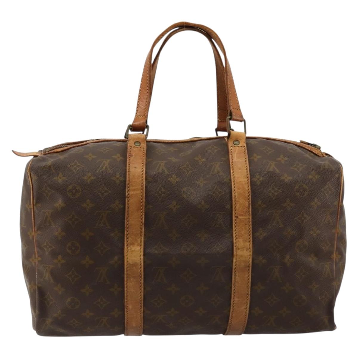 LOUIS VUITTON Monogram Sac Souple 45 Boston Bag M41624 LV Auth BA12596