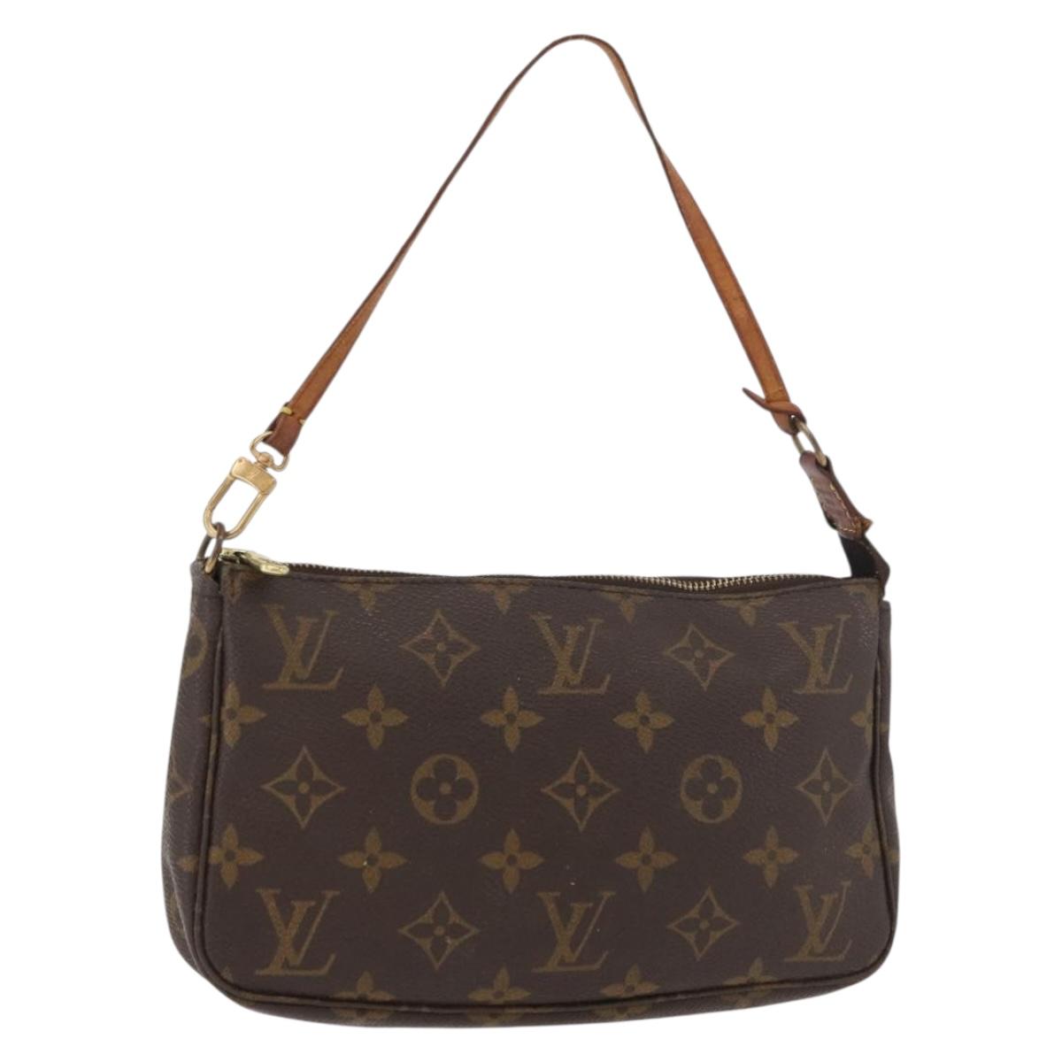 LOUIS VUITTON Monogram Pochette Accessoires Pouch M51980 LV Auth BA12601