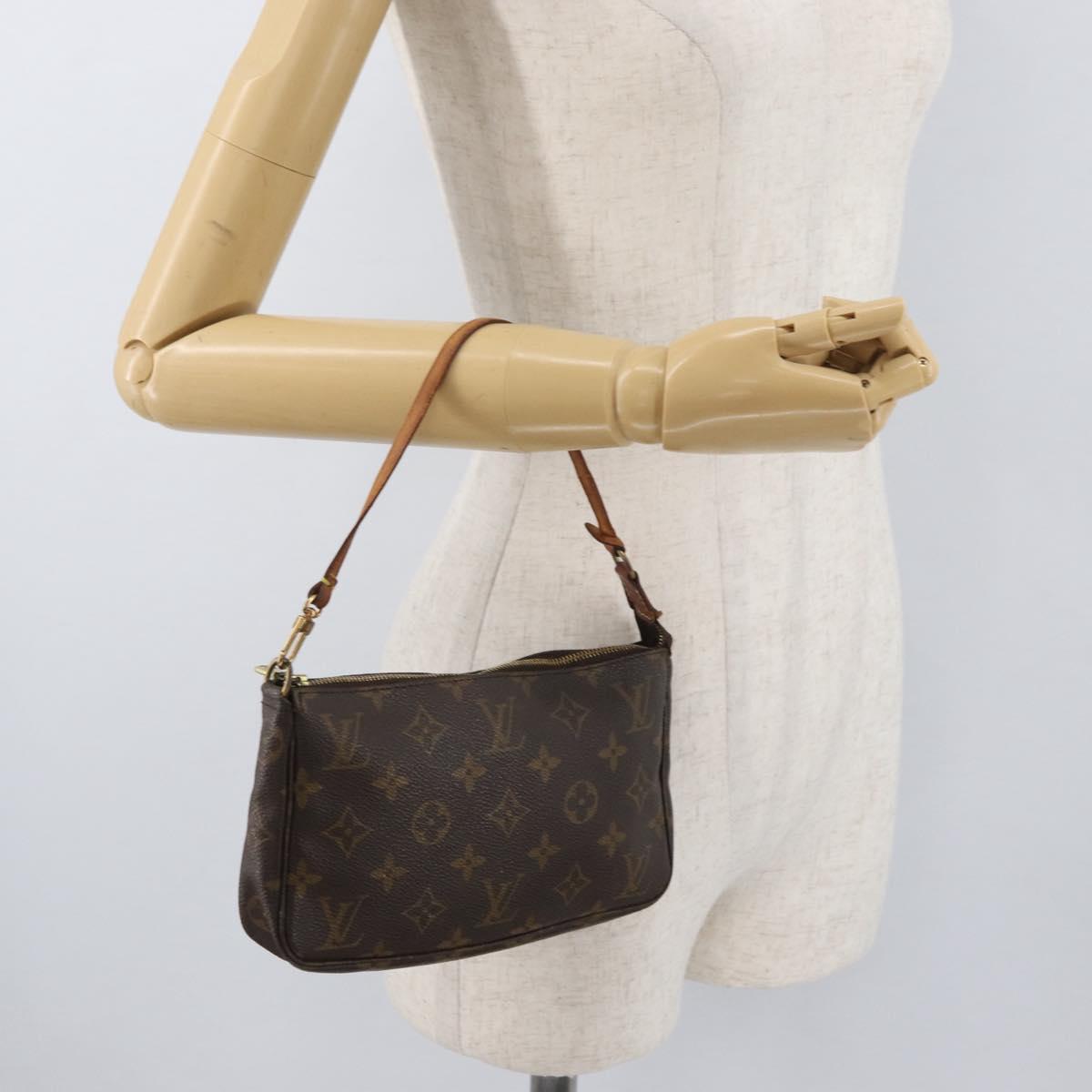 LOUIS VUITTON Monogram Pochette Accessoires Pouch M51980 LV Auth BA12601