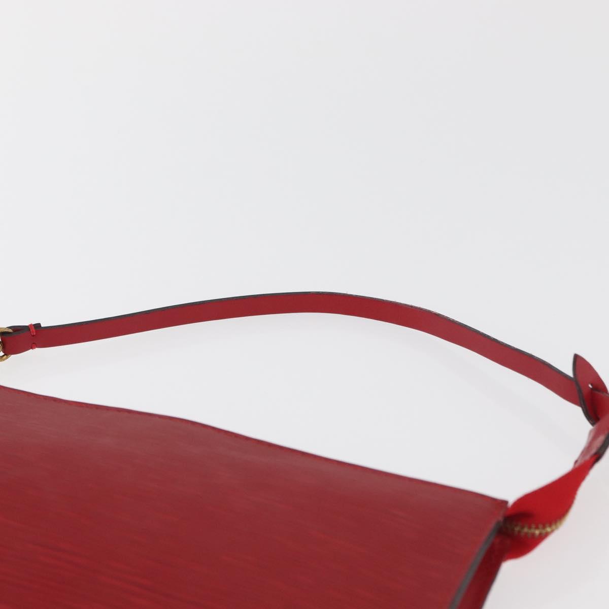 LOUIS VUITTON Epi Pochette Accessoires Pouch Red M52947 LV Auth BA12612A