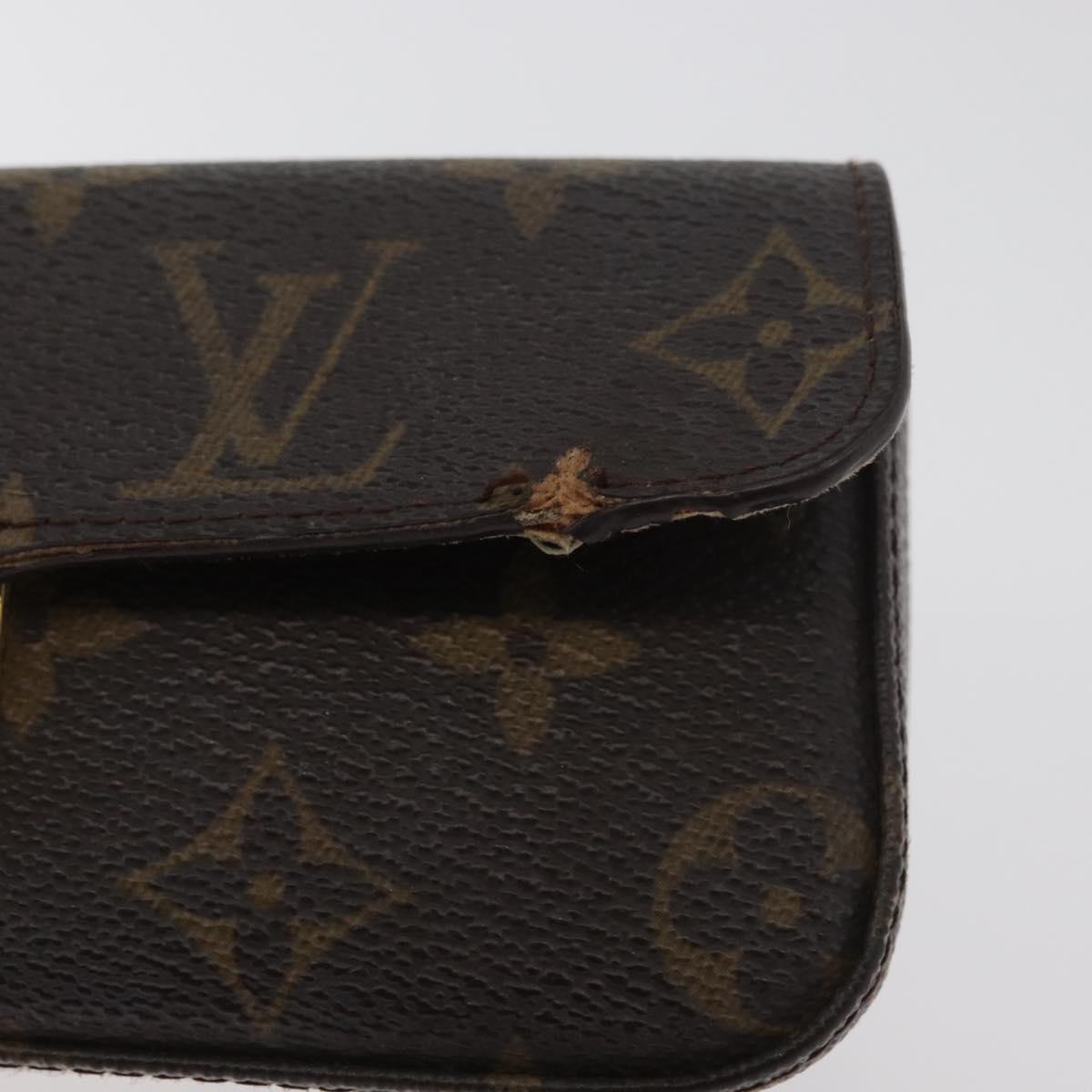 LOUIS VUITTON Monogram Pochette lagoon Glasses Case M60008 LV Auth BA12613