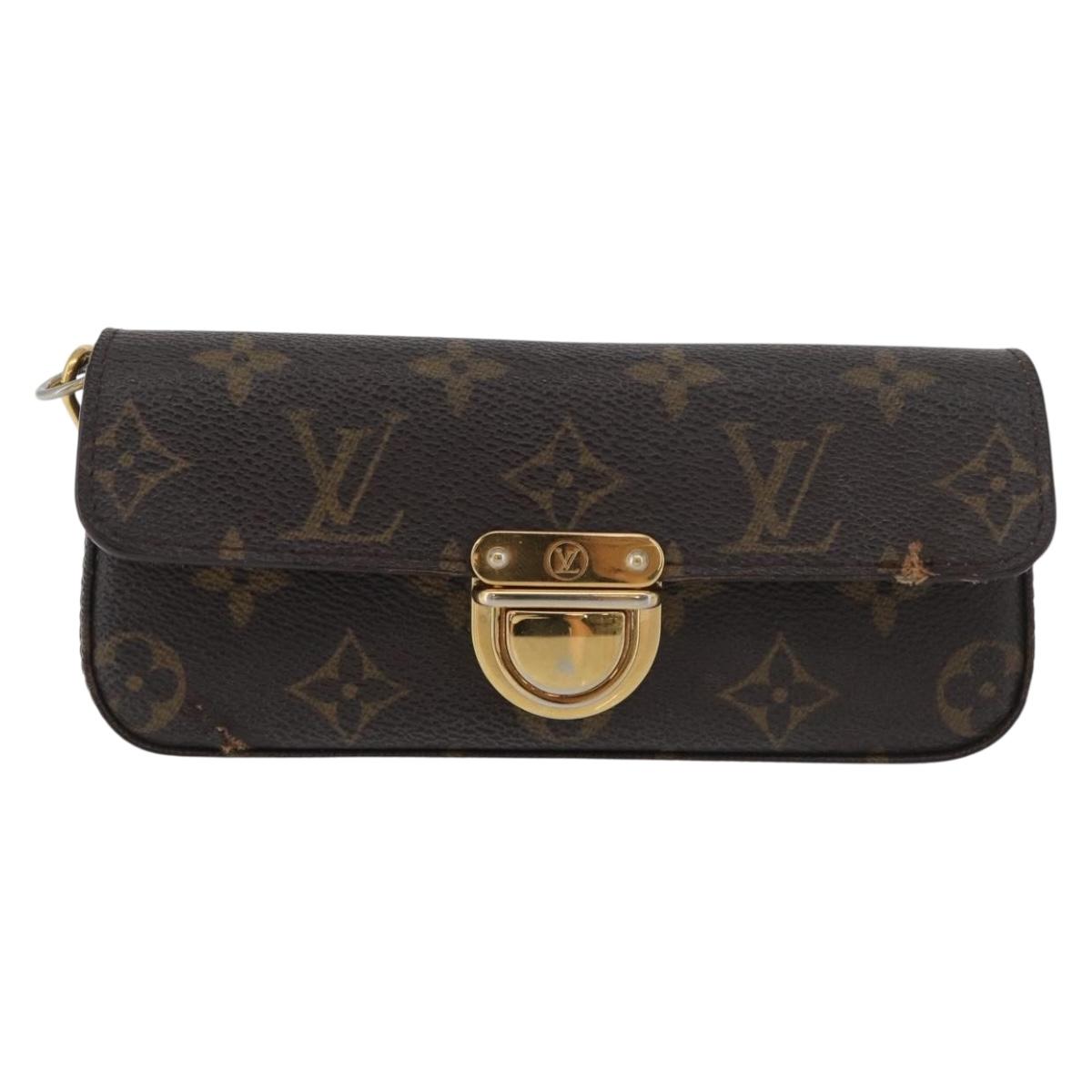 LOUIS VUITTON Monogram Pochette lagoon Glasses Case M60008 LV Auth BA12613