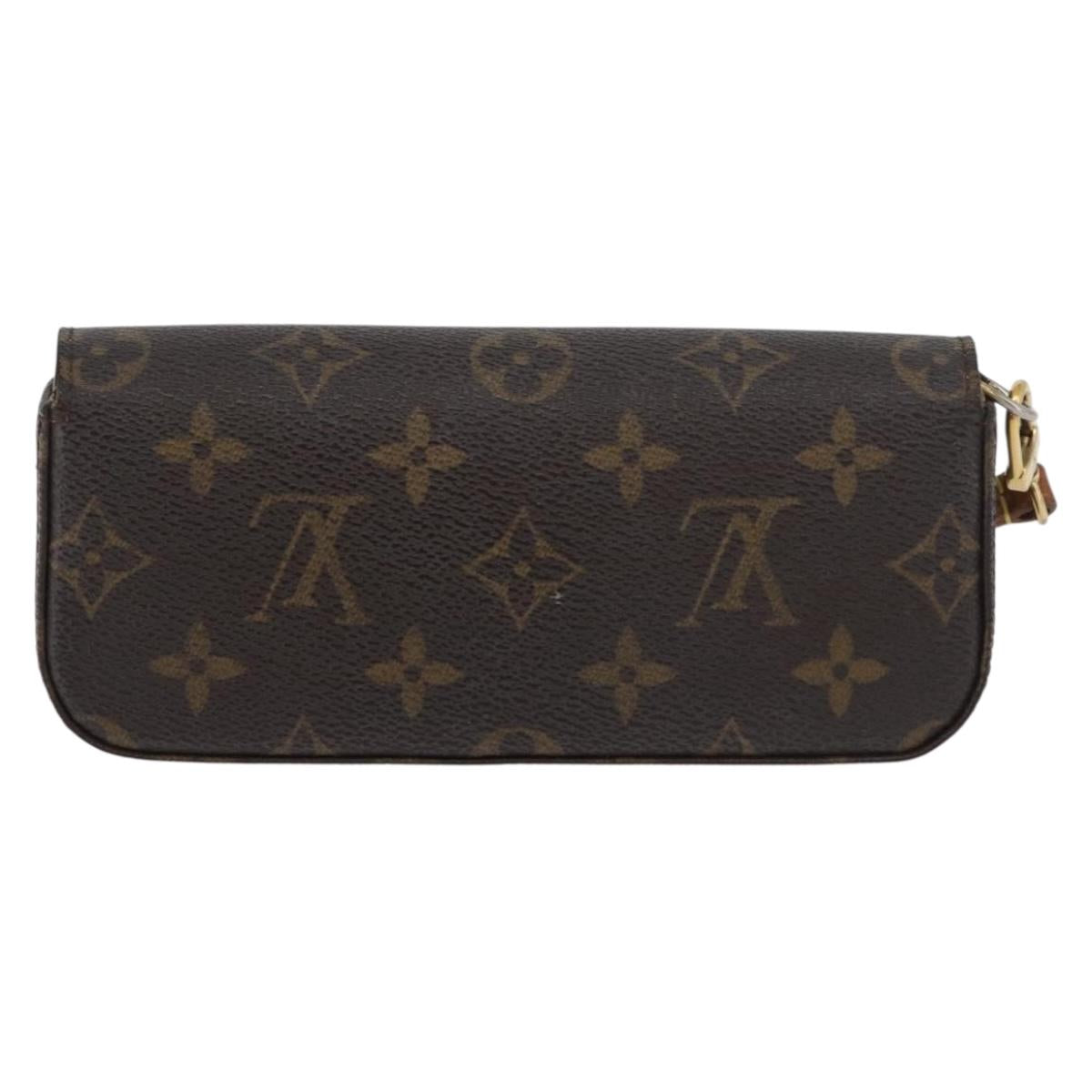 LOUIS VUITTON Monogram Pochette lagoon Glasses Case M60008 LV Auth BA12613