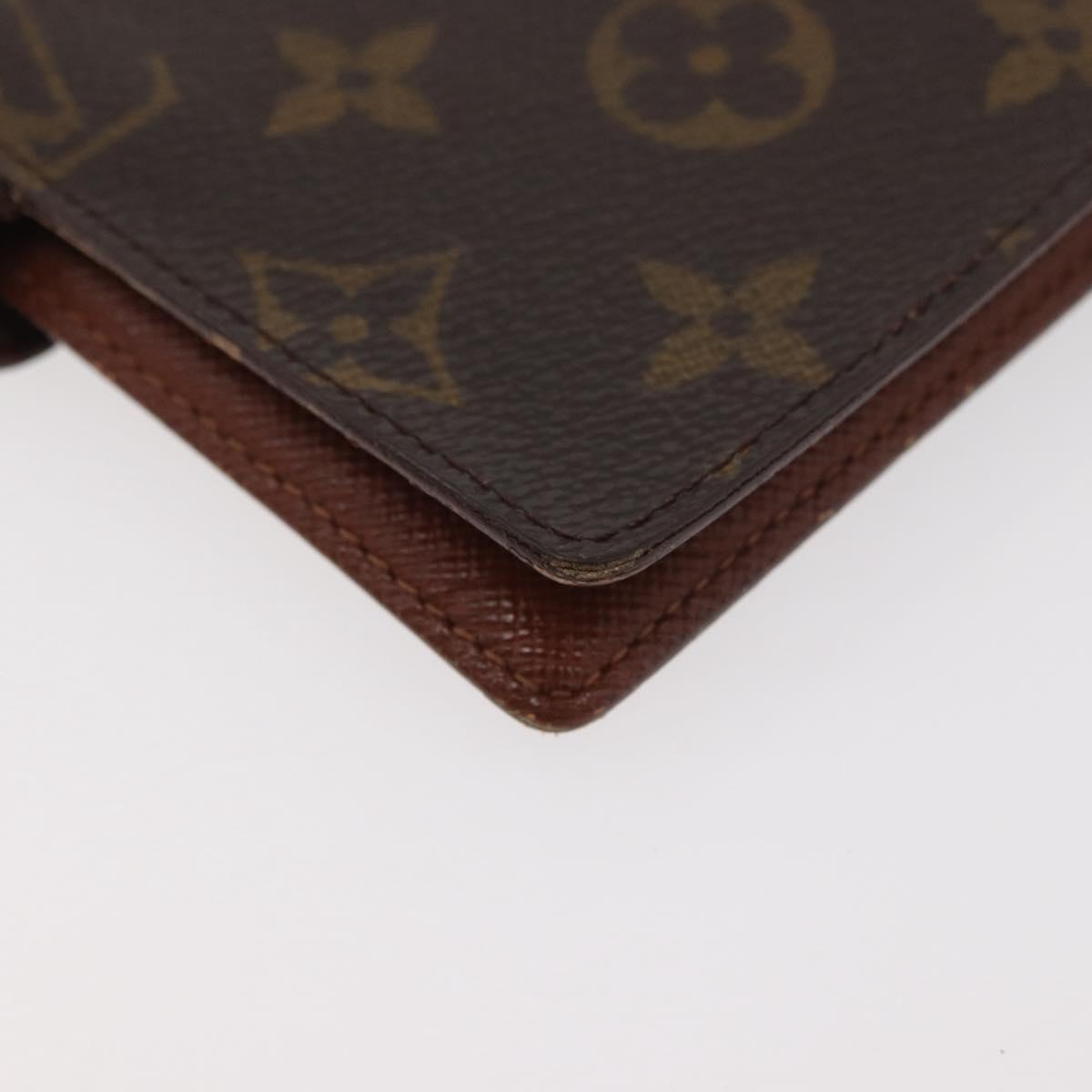 LOUIS VUITTON Monogram Agenda PM Day Planner Cover R20005 LV Auth BA12617