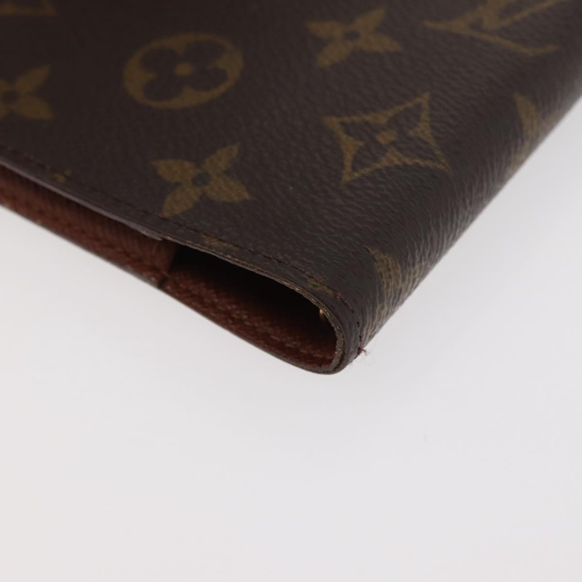 LOUIS VUITTON Monogram Agenda PM Day Planner Cover R20005 LV Auth BA12617