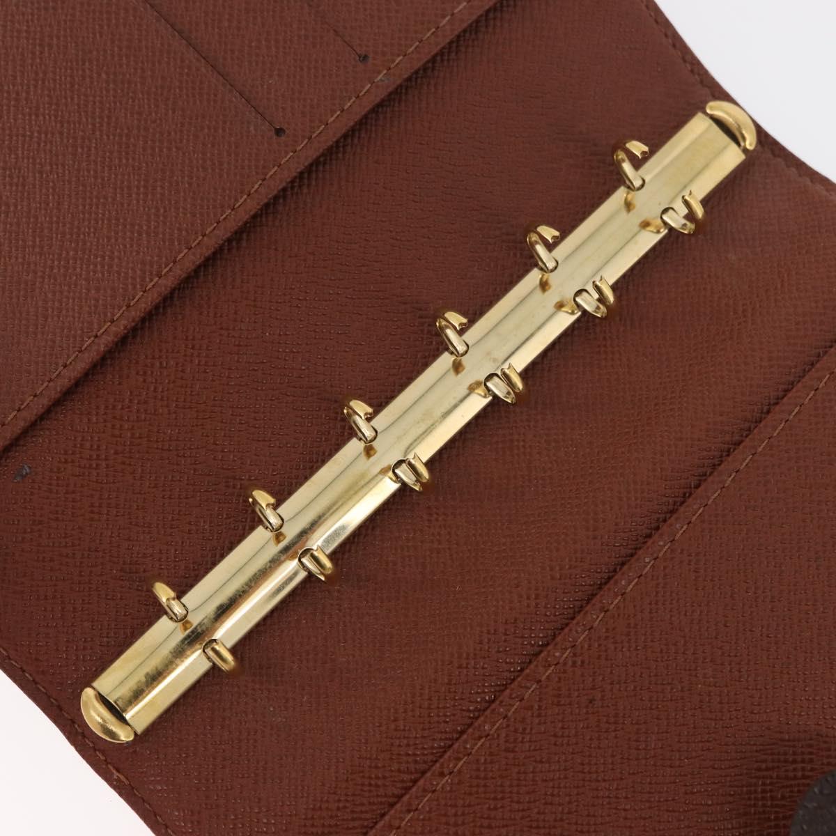 LOUIS VUITTON Monogram Agenda PM Day Planner Cover R20005 LV Auth BA12617
