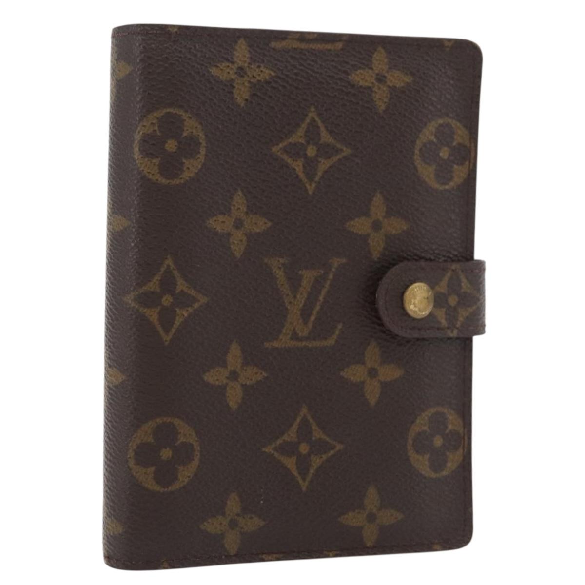 LOUIS VUITTON Monogram Agenda PM Day Planner Cover R20005 LV Auth BA12617