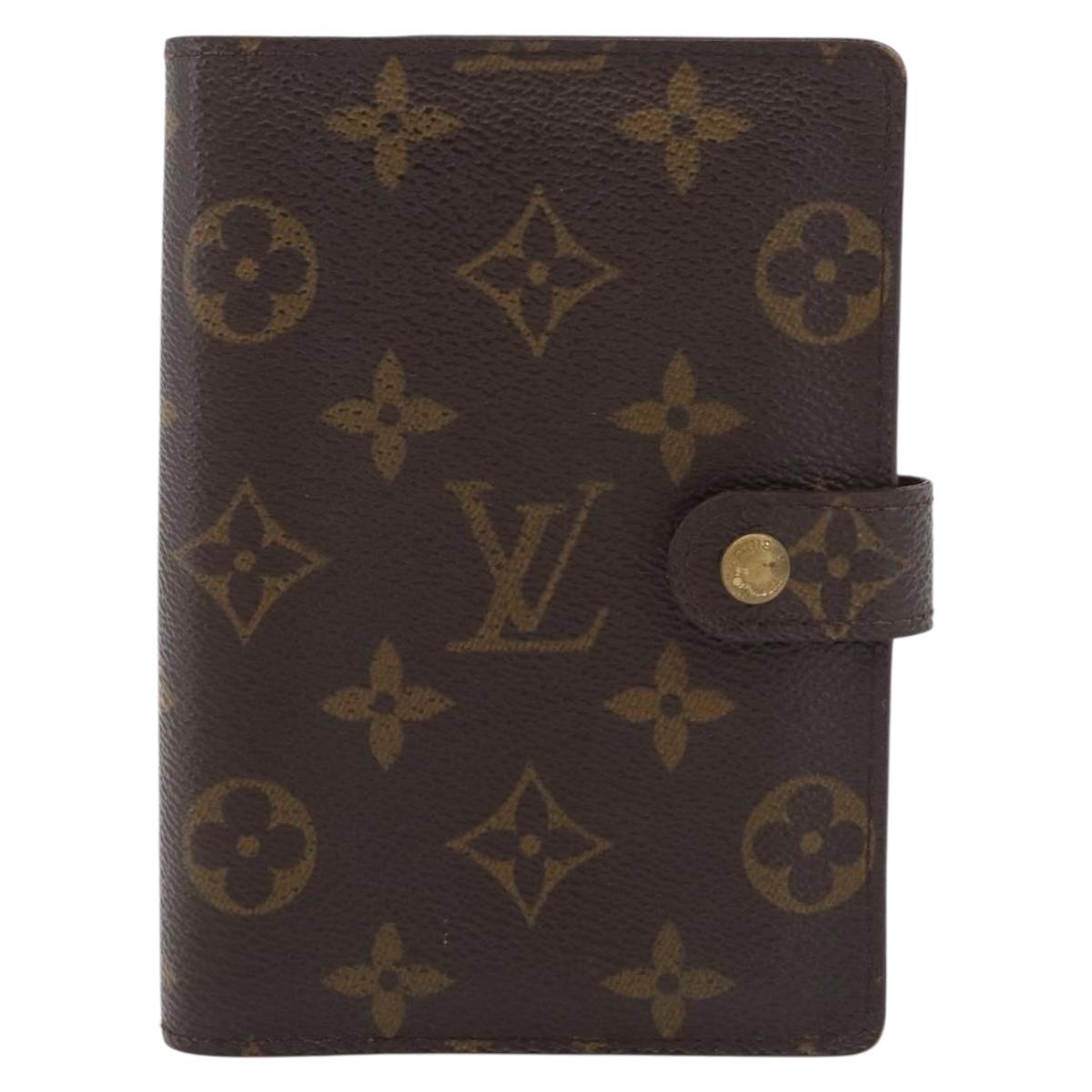 LOUIS VUITTON Monogram Agenda PM Day Planner Cover R20005 LV Auth BA12617