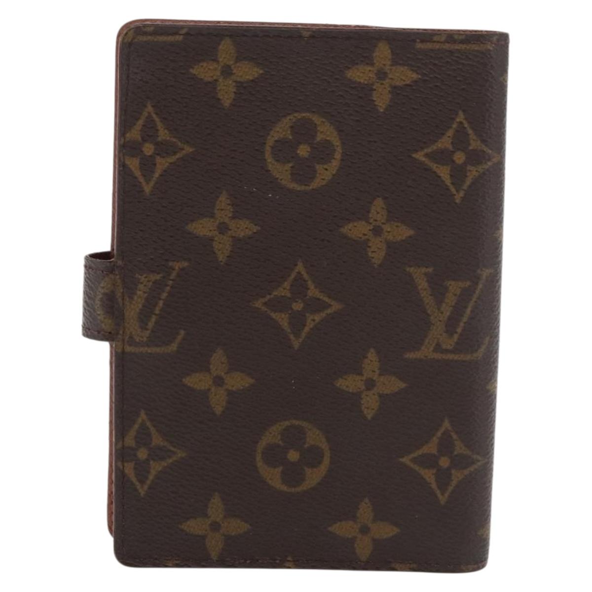 LOUIS VUITTON Monogram Agenda PM Day Planner Cover R20005 LV Auth BA12617