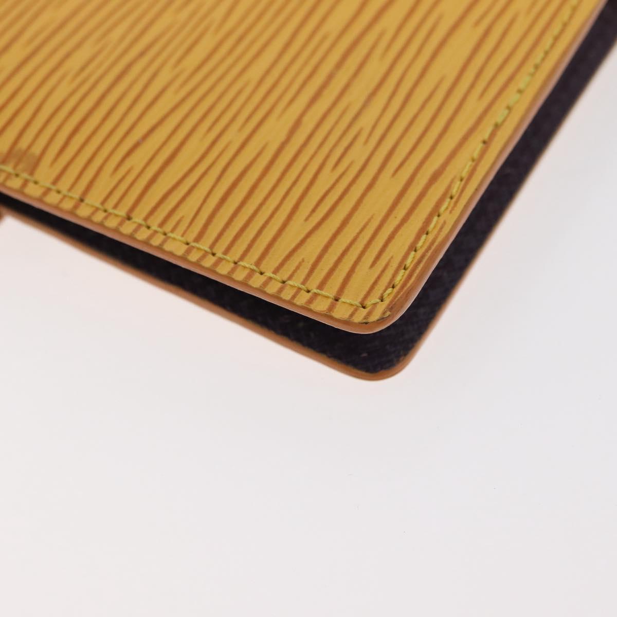 LOUIS VUITTON Epi Agenda PM Day Planner Cover Yellow R20059 LV Auth BA12618
