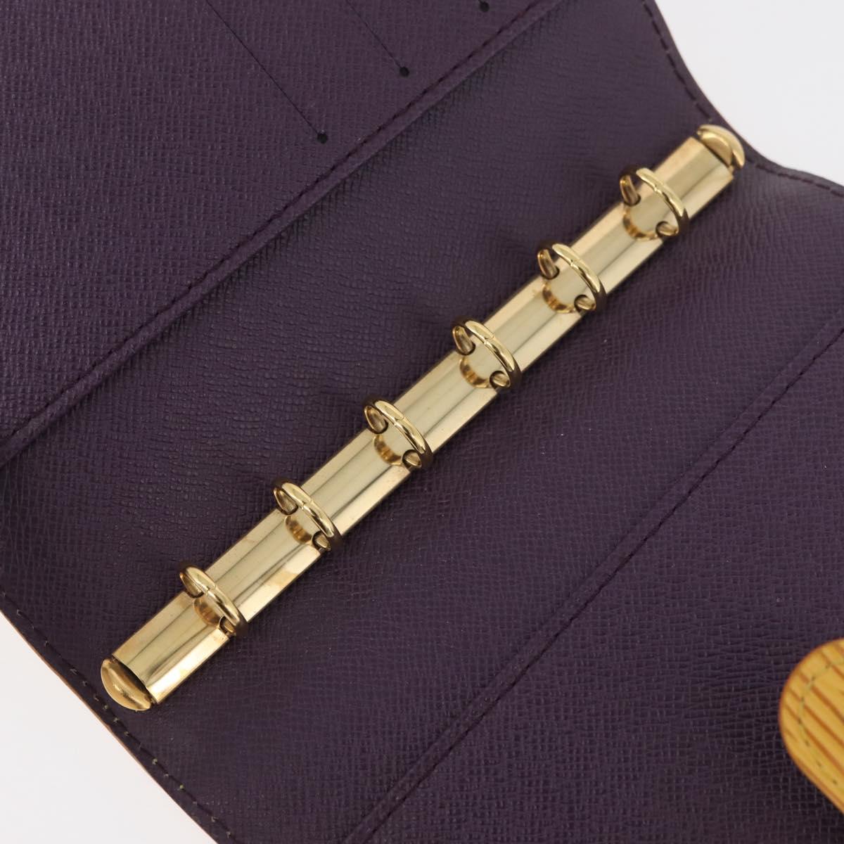 LOUIS VUITTON Epi Agenda PM Day Planner Cover Yellow R20059 LV Auth BA12618