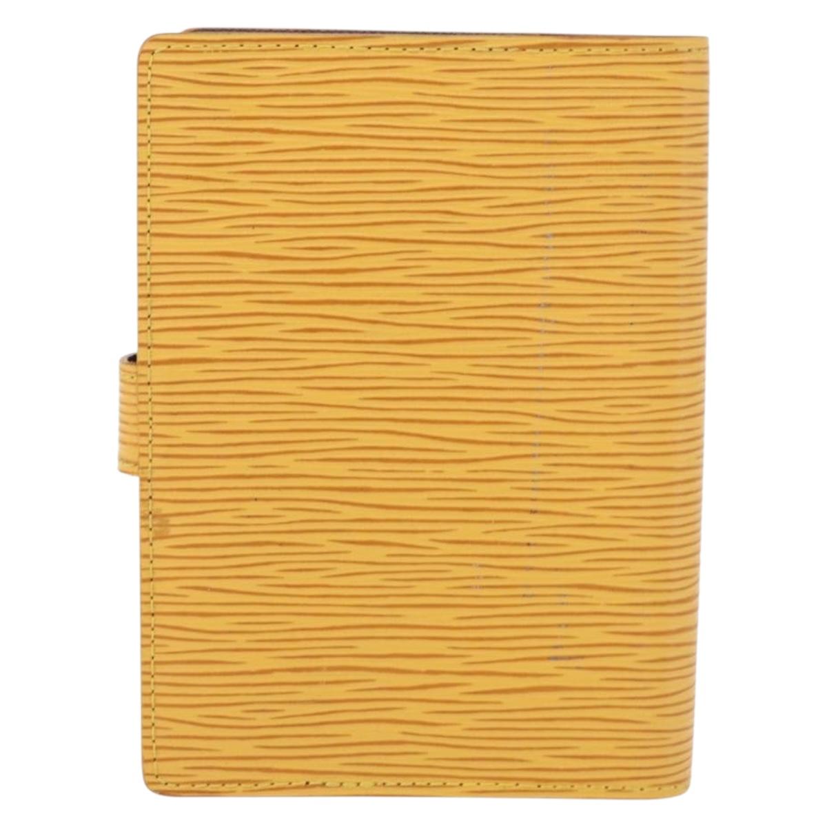LOUIS VUITTON Epi Agenda PM Day Planner Cover Yellow R20059 LV Auth BA12618