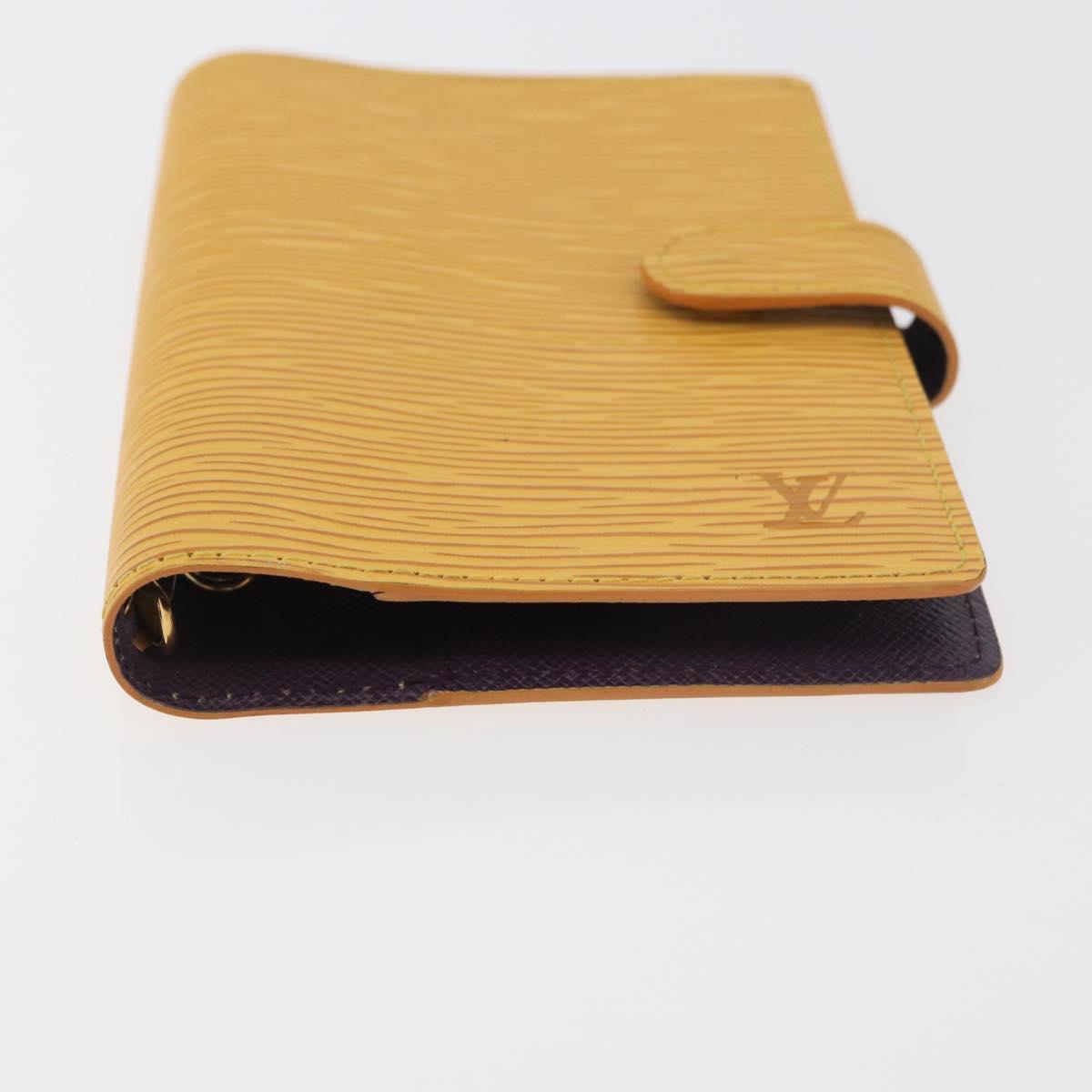 LOUIS VUITTON Epi Agenda PM Day Planner Cover Yellow R20059 LV Auth BA12618