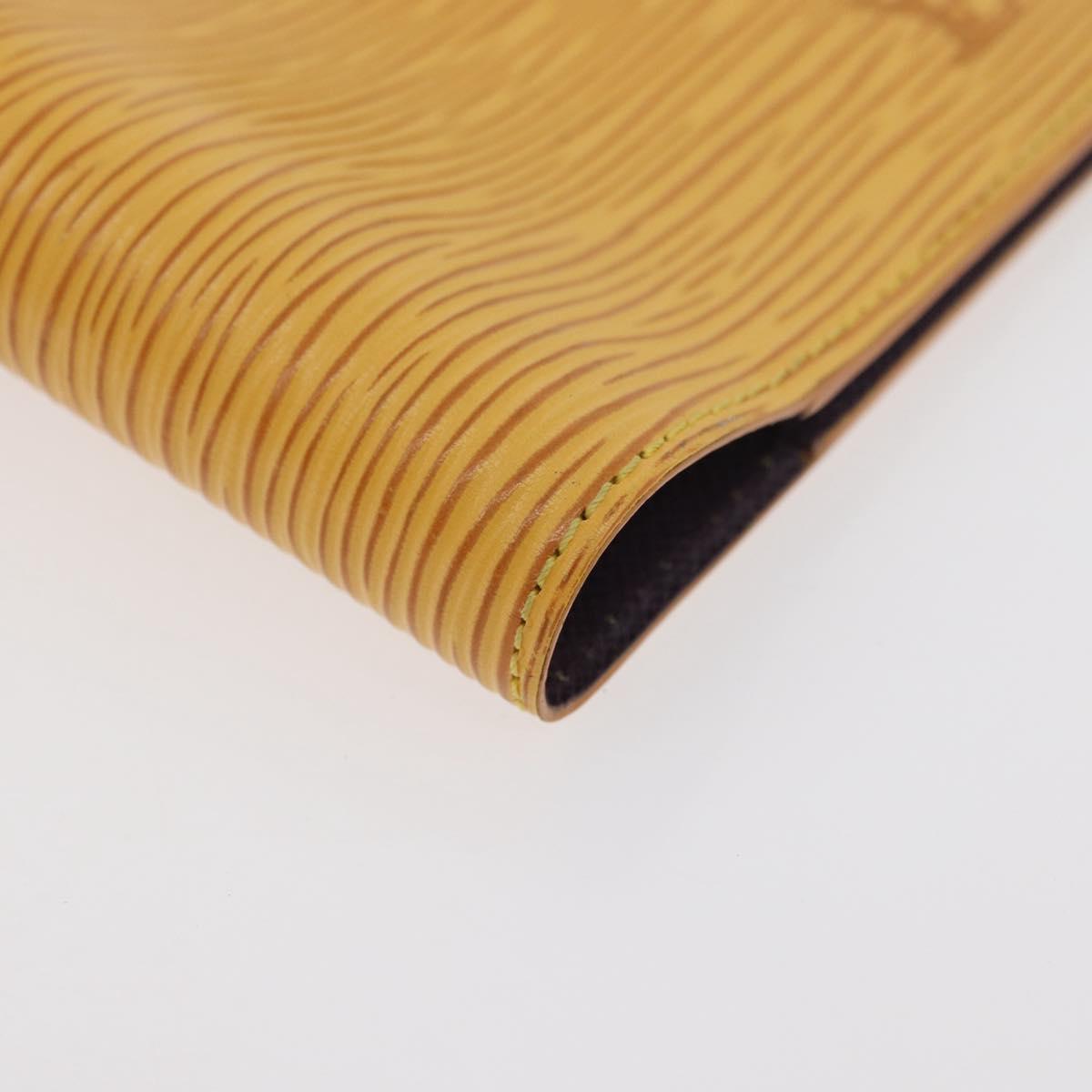 LOUIS VUITTON Epi Agenda PM Day Planner Cover Yellow R20059 LV Auth BA12618