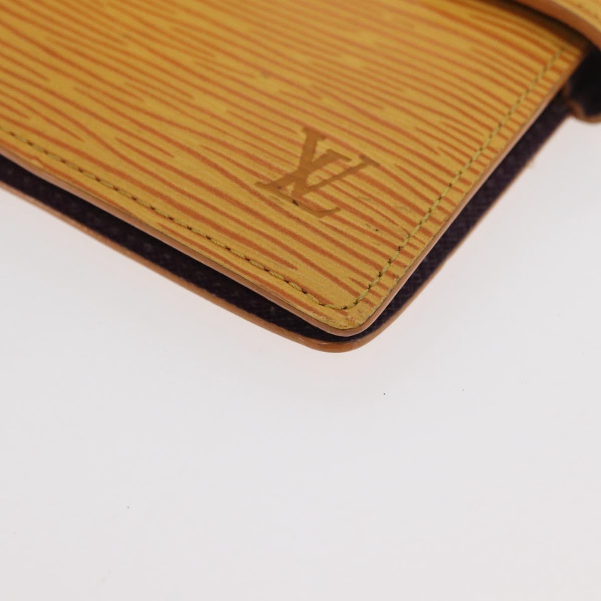 LOUIS VUITTON Epi Agenda PM Day Planner Cover Yellow R20059 LV Auth BA12621