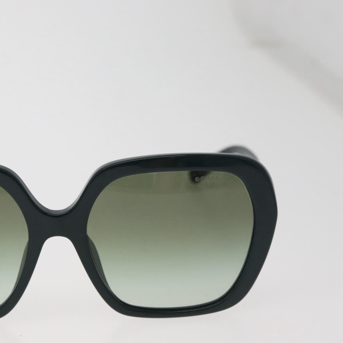 CHANEL Sunglasses plastic Green CC Auth BA12623M
