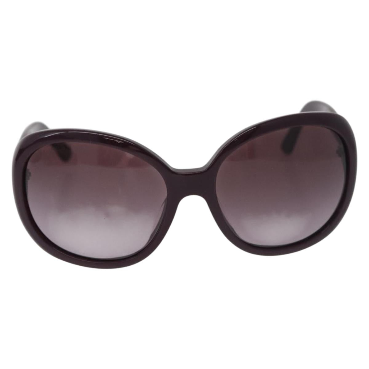 CHANEL Sunglasses plastic Purple CC Auth BA12624M
