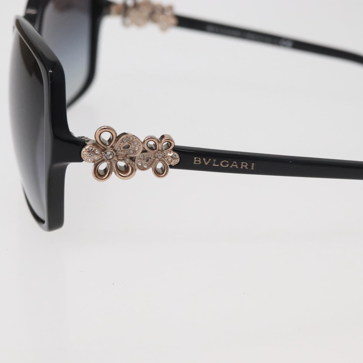 BVLGARI Sunglasses plastic Black Auth BA12627A