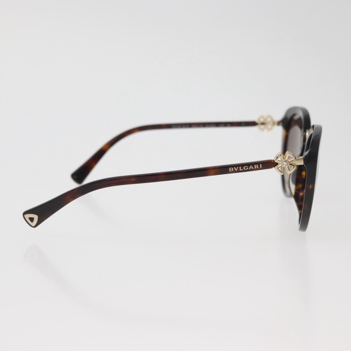 BVLGARI Tortoise Pattern Sunglasses plastic Brown Auth BA12628A