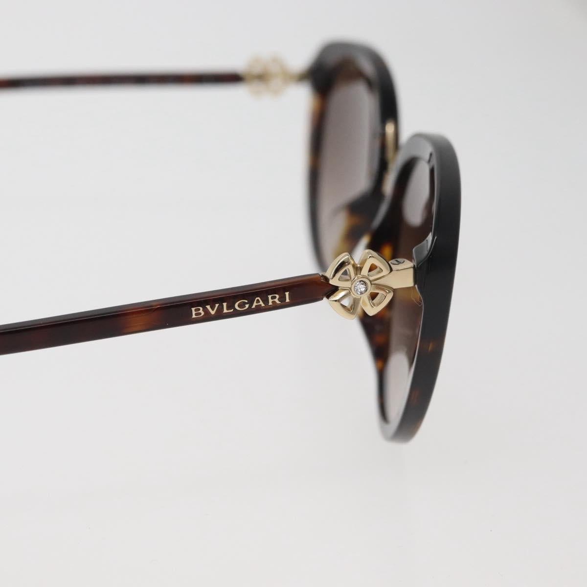BVLGARI Tortoise Pattern Sunglasses plastic Brown Auth BA12628A