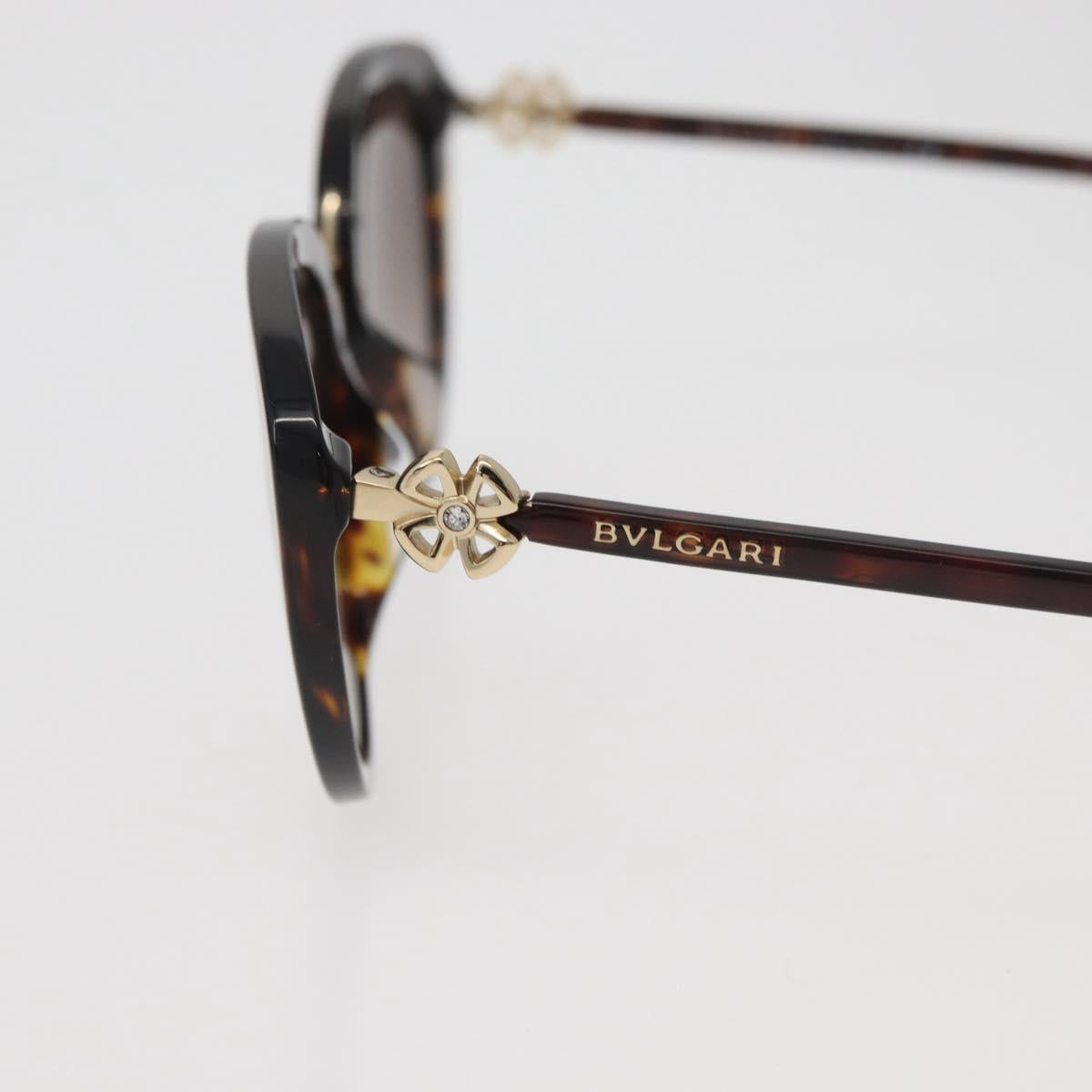 BVLGARI Tortoise Pattern Sunglasses plastic Brown Auth BA12628A