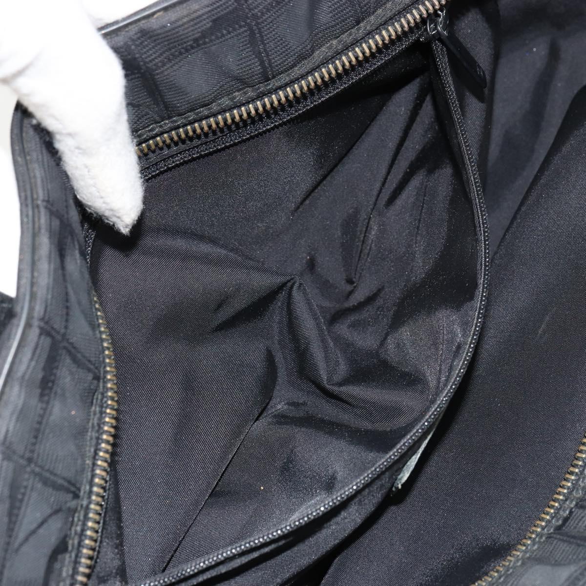 CHANEL New Travel line Hand Bag Nylon Black CC Auth BA12635A