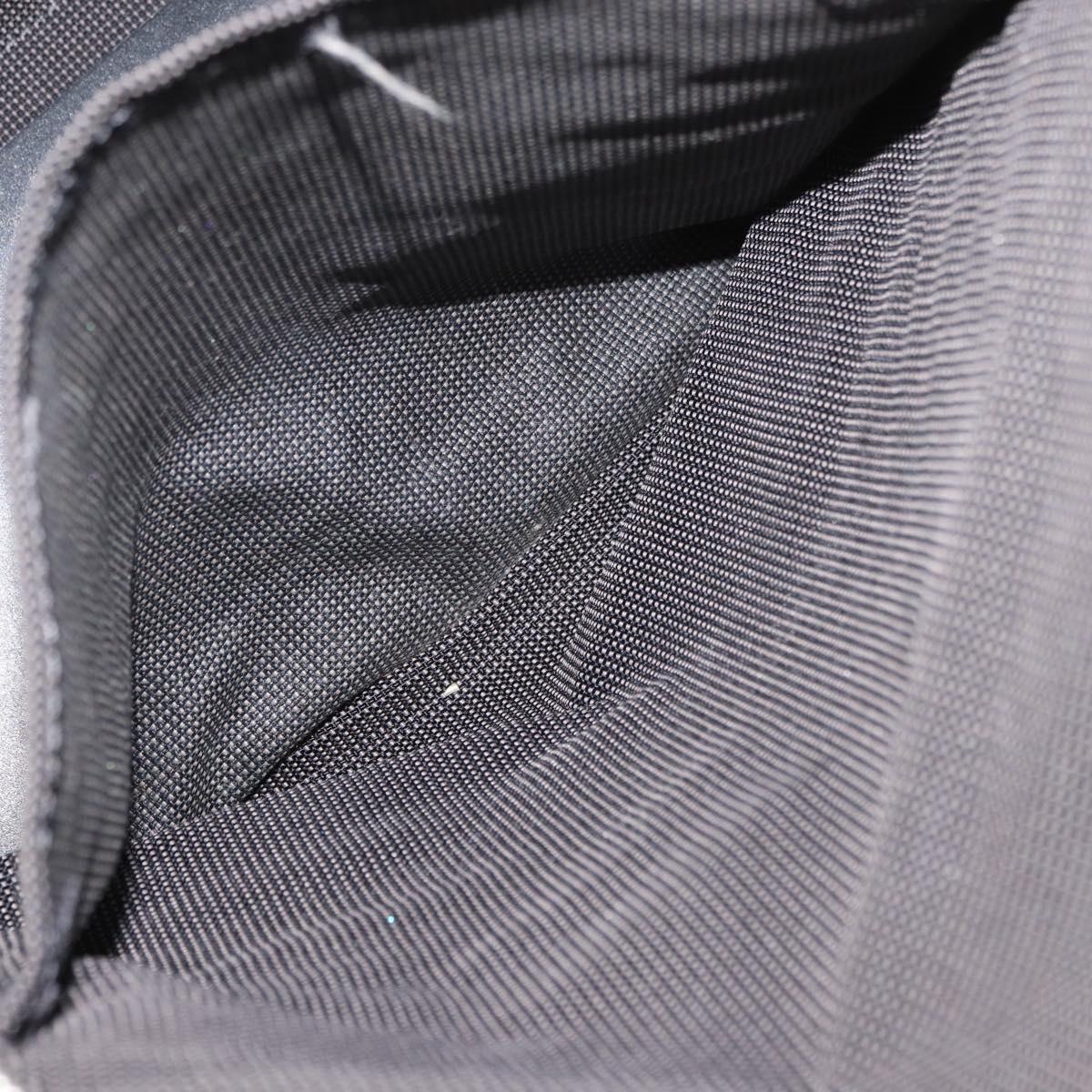 HERMES Her Line Backpack Canvas Gray Silver Auth BA12638A