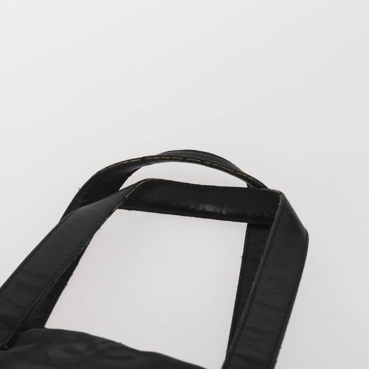 CHANEL New Travel line Tote Bag Nylon 3 Set Black Beige CC Auth BA12660