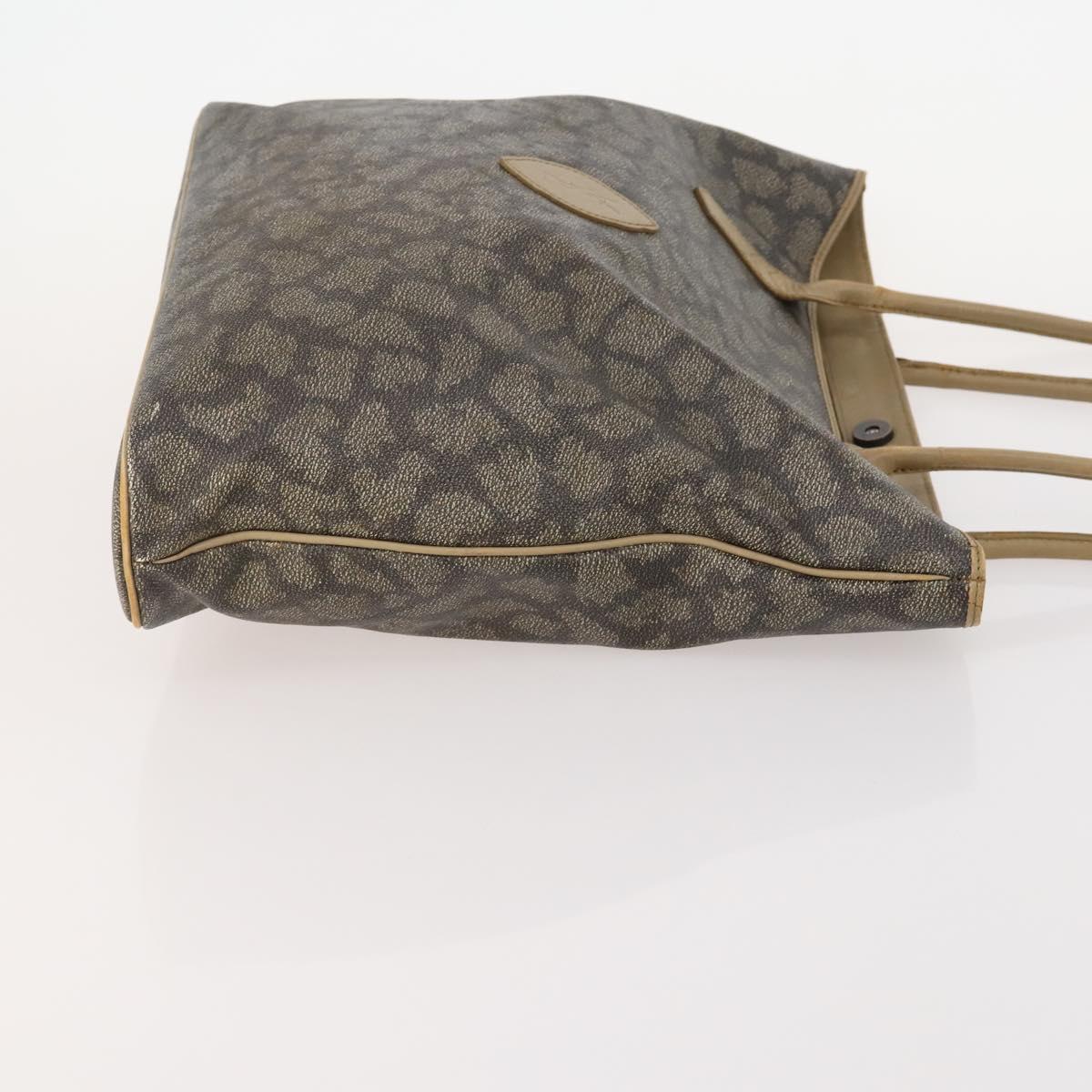 SAINT LAURENT PRADA Tote Bag Canvas PVC 2 Set Beige Auth BA12662