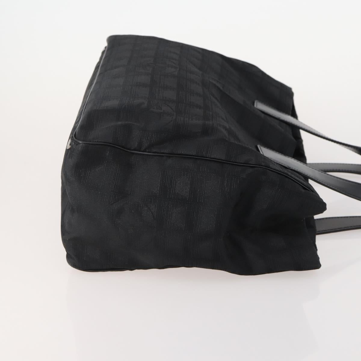 CHANEL New Travel line Tote Bag Nylon 3 Set Black CC Auth BA12665