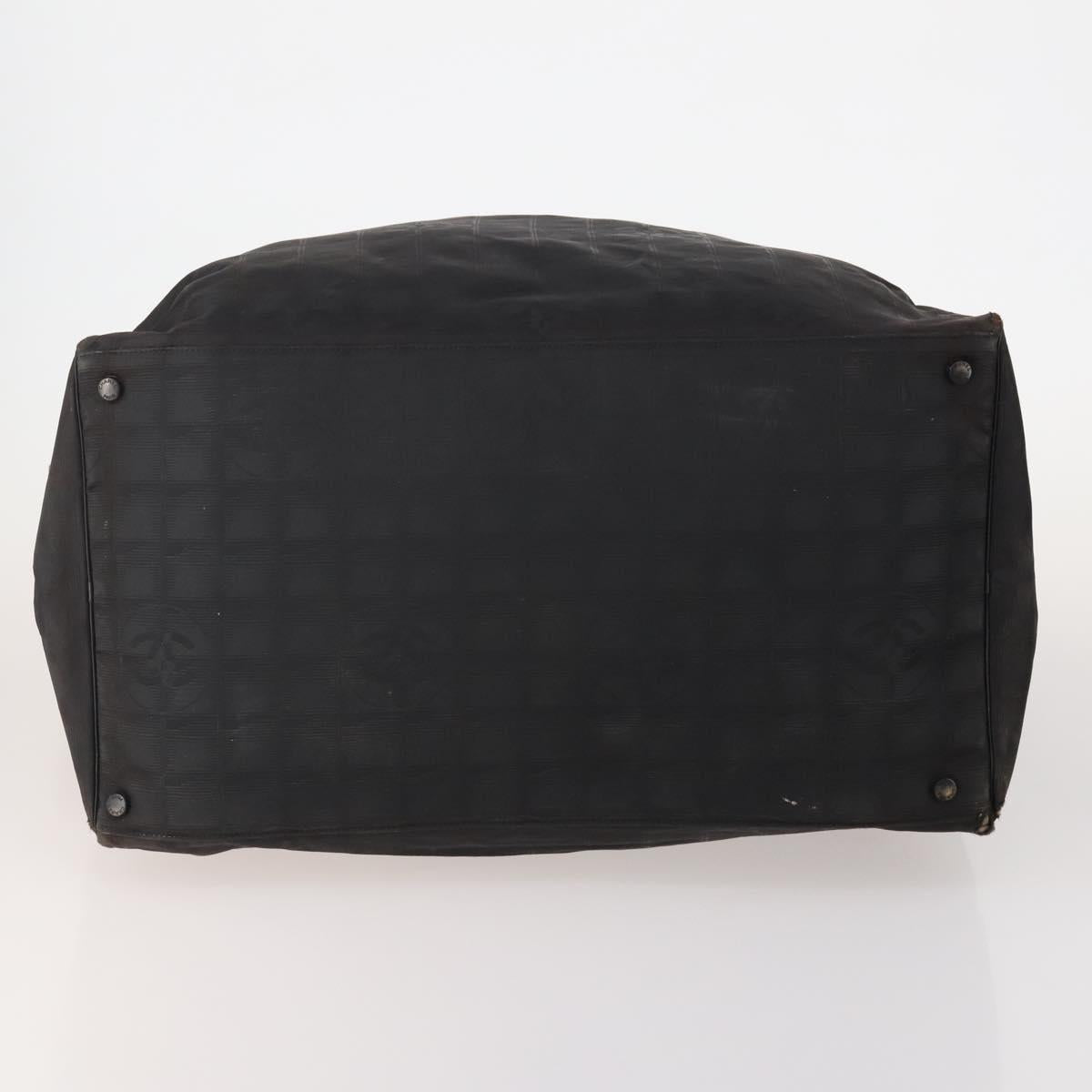 CHANEL New Travel line Tote Bag Nylon 3 Set Black CC Auth BA12665