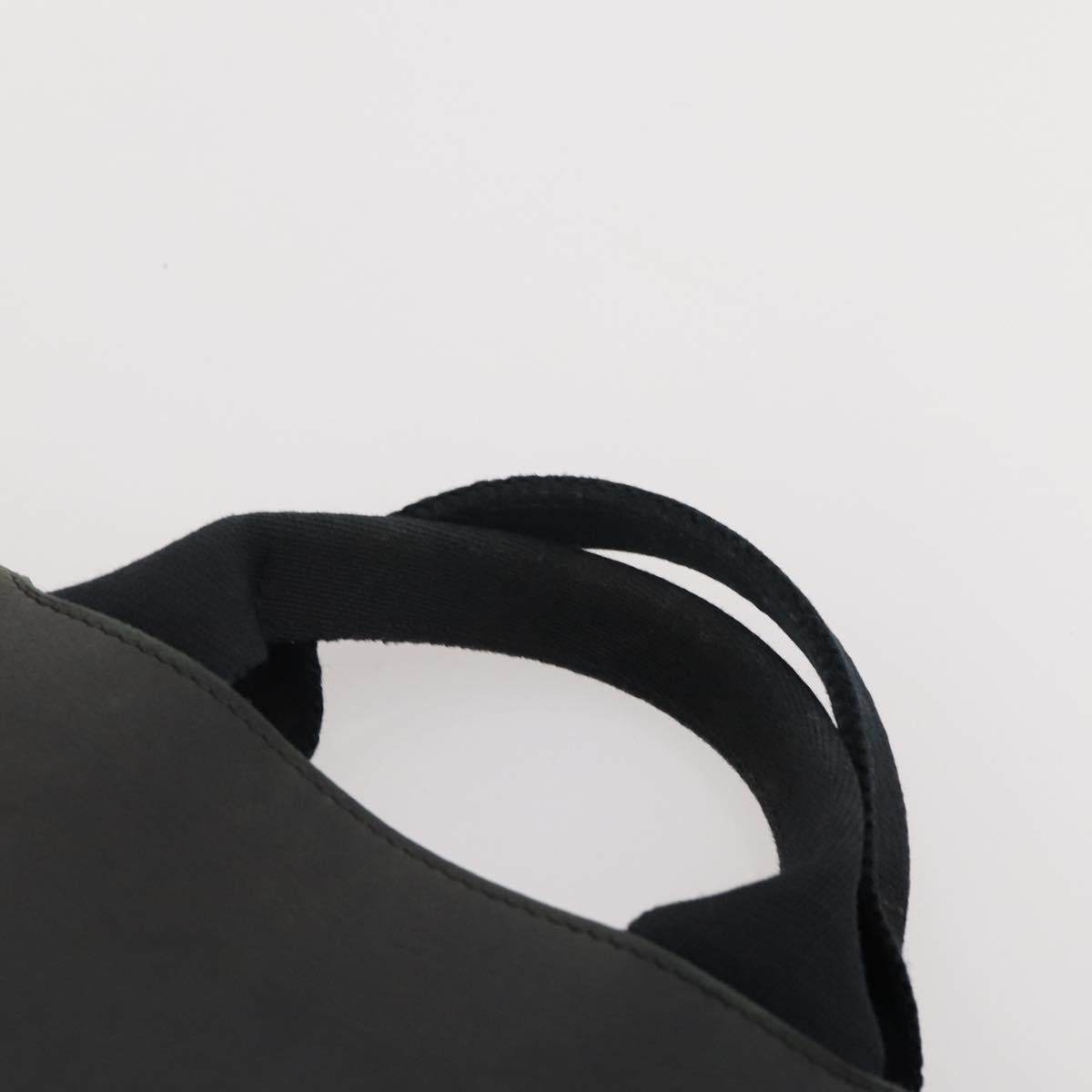 HERMES Tote Bag Canvas 3 Set Black Gray Auth BA12667