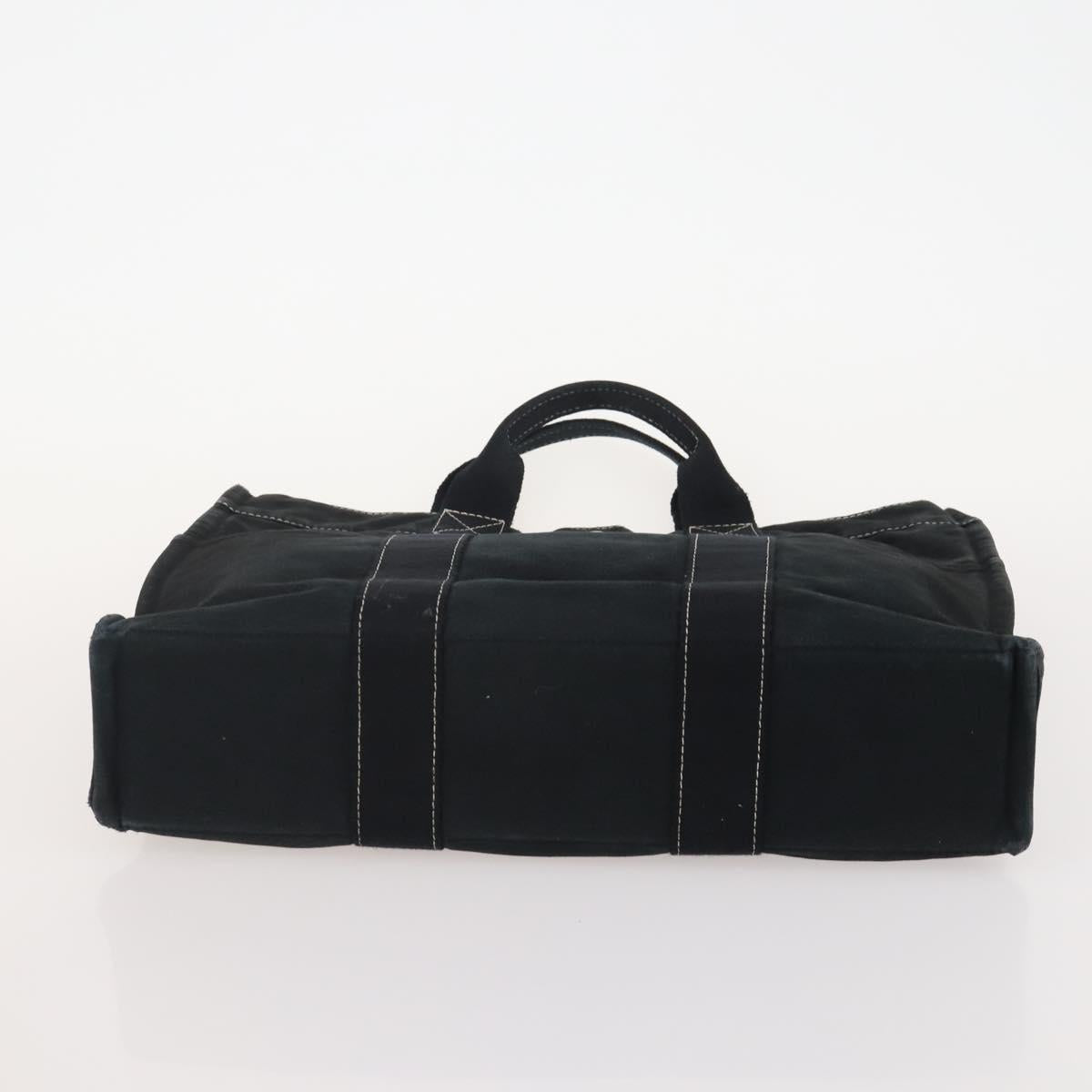 HERMES Fourre Tout Hand Bag Cotton 3 Set Black Gray Auth BA12670