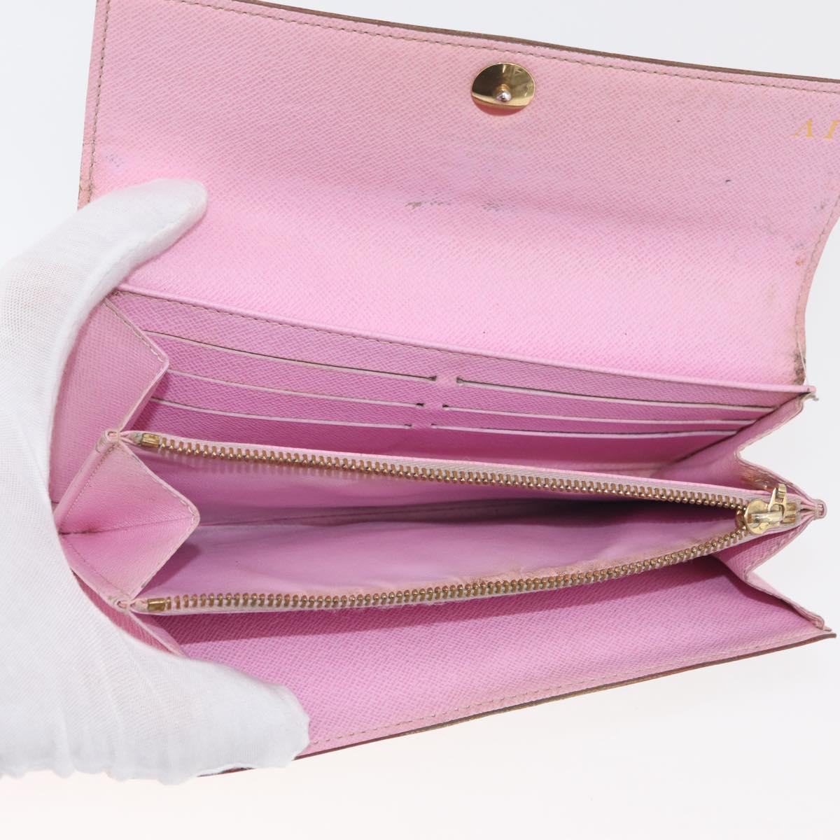 LOUIS VUITTON Monogram Multicolor Wallet 2 Set White LV Auth BA12677