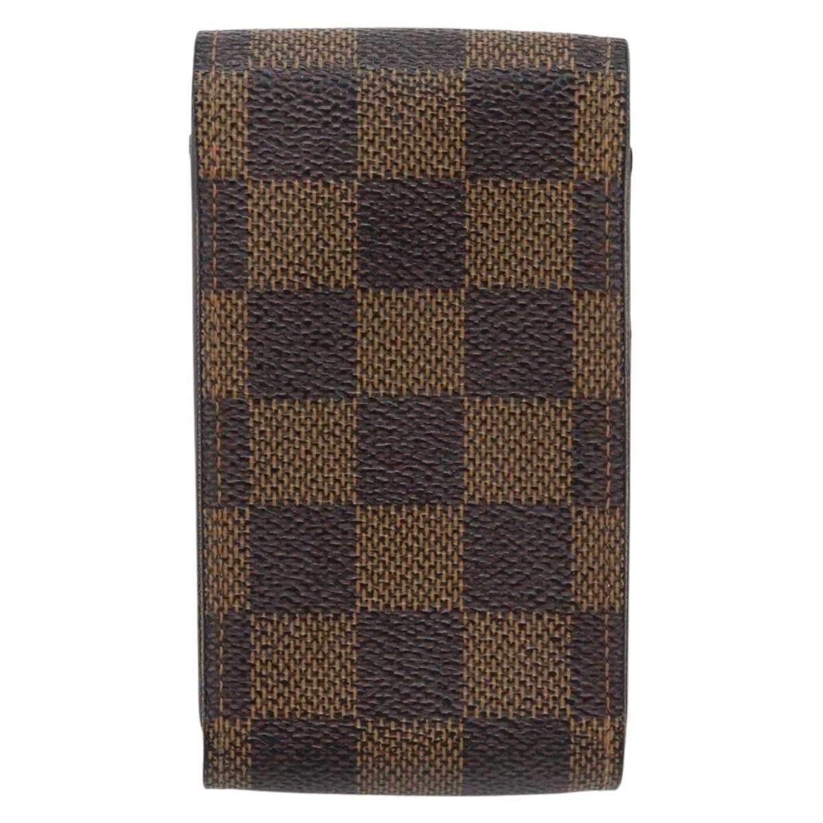 LOUIS VUITTON Monogram Damier Ebene Etui Cigarette Case 3 Set LV Auth BA12680