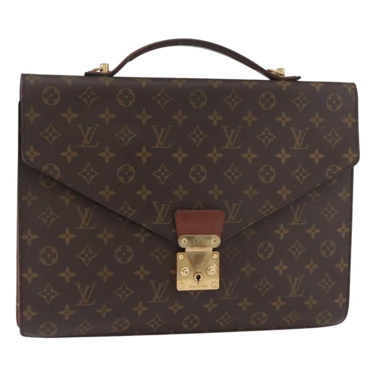 LOUIS VUITTON Monogram Porte Documents Bandouliere Bag M53338 LV Auth BA12681