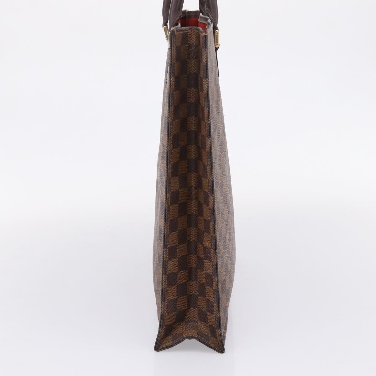 LOUIS VUITTON Damier Ebene Sac Plat Hand Bag N51140 LV Auth BA12683