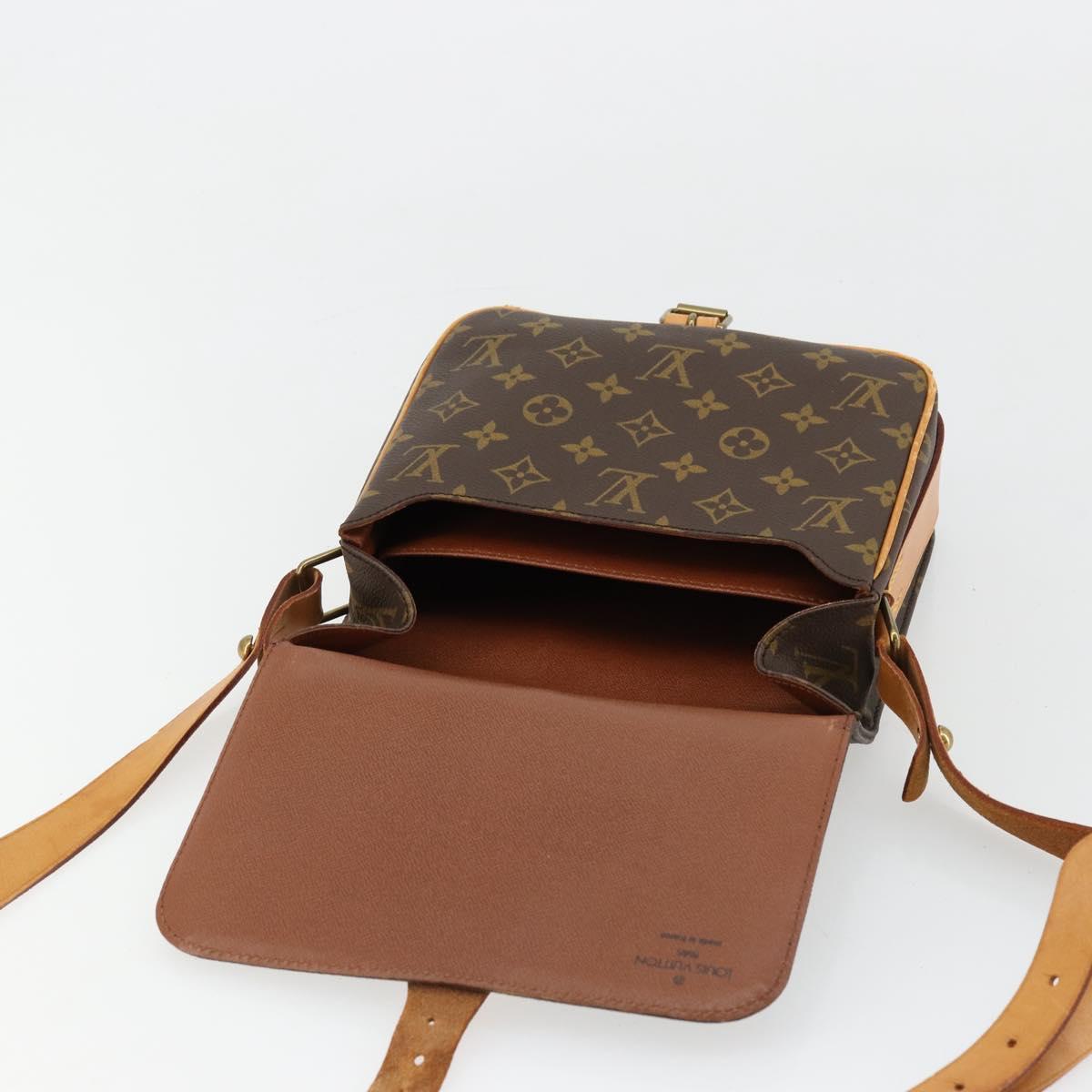 LOUIS VUITTON Monogram Cartouchiere MM Shoulder Bag M51253 LV Auth BA12690