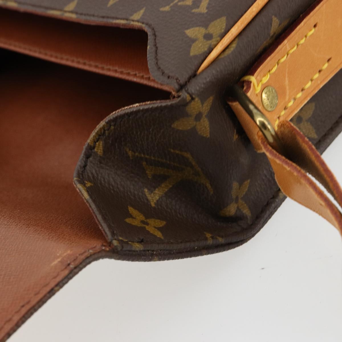 LOUIS VUITTON Monogram Cartouchiere MM Shoulder Bag M51253 LV Auth BA12690