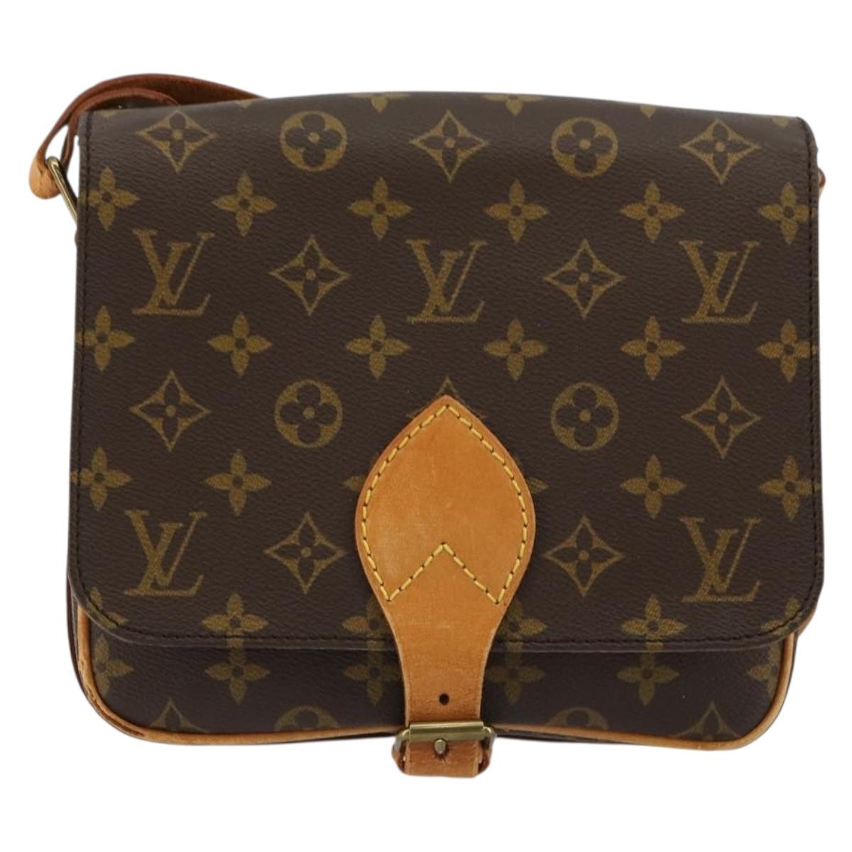 LOUIS VUITTON Monogram Cartouchiere MM Shoulder Bag M51253 LV Auth BA12690